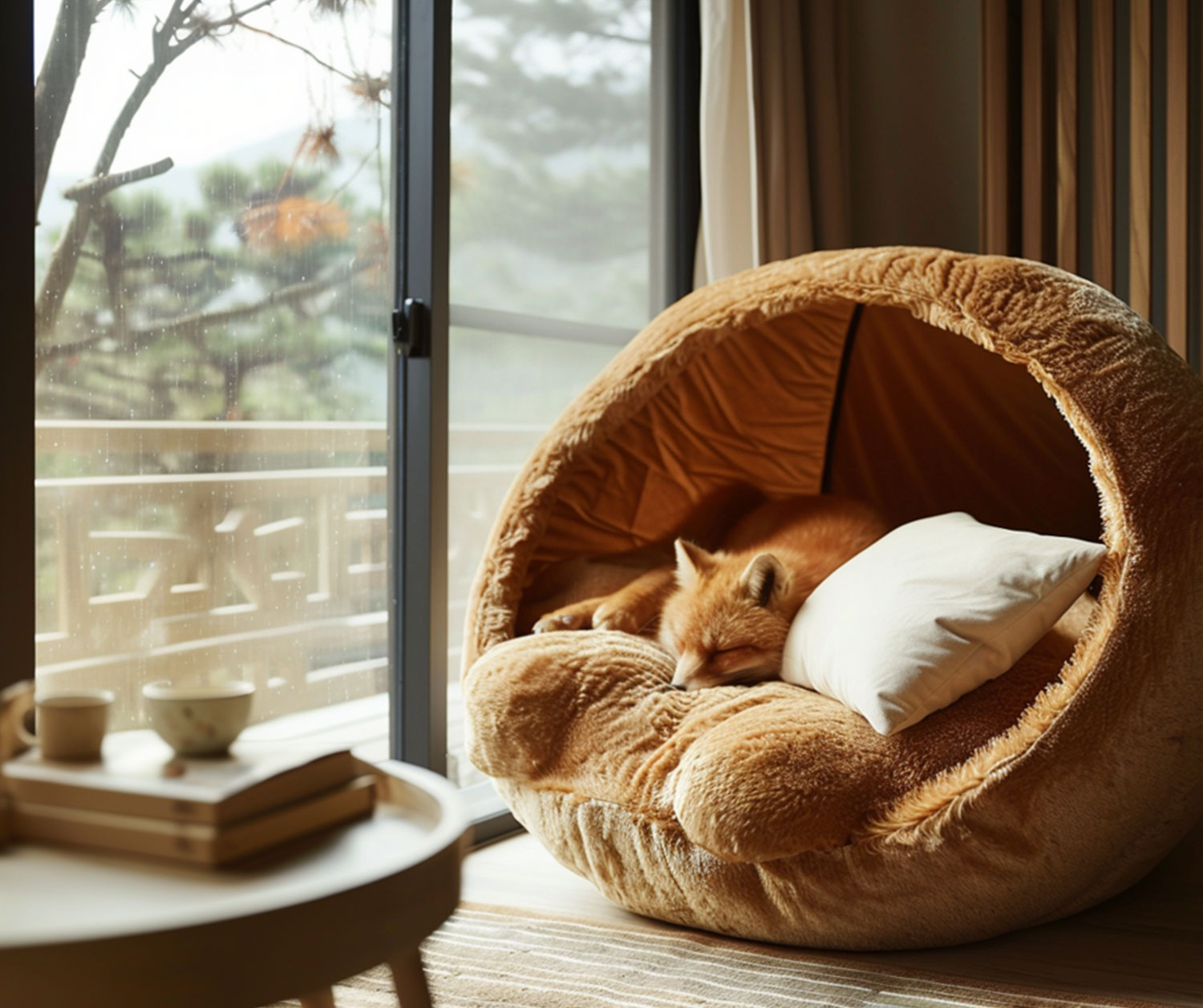 img arte home raposa dormindo the digital fox 02a