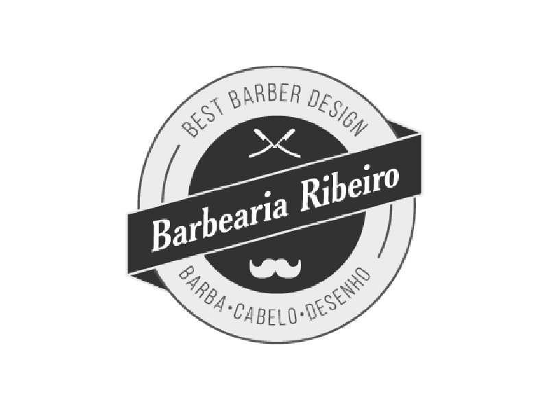 logo barbearia ribeiro parceiro the digital fox 01a